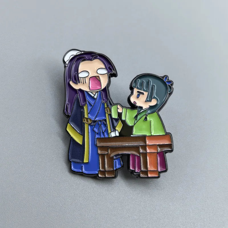 Anime Couple Enamel Brooch Pin Cartoon Jewelry Fashion Accessories