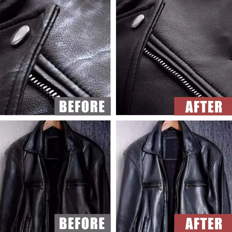 Leather Polish Wax 50ml - Restorer for Faded Leather, Revives Shine & Protects