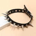 Gothic Punk Rivet Choker Necklace Y2K Style for Men Women - Holiday Gift