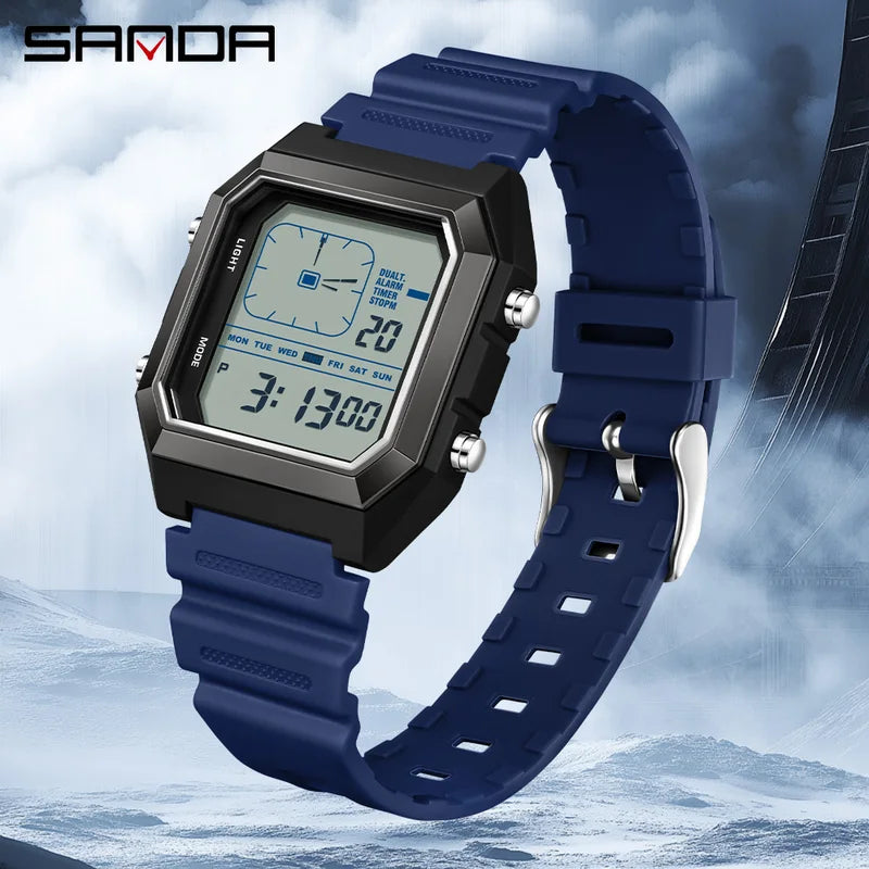 Digital Sports Alarm Watch for Men Women Boys Multifunction Luminous Chronograph