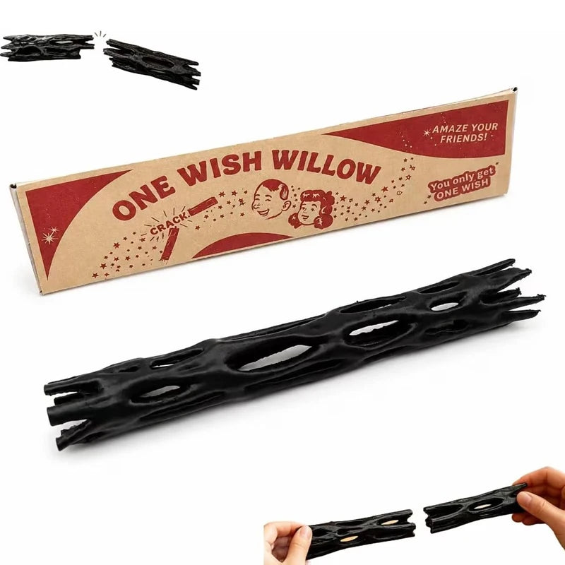 Wishing Willow Stick Lucky Charm - Breakable Magic Wish-Making Stick in Box