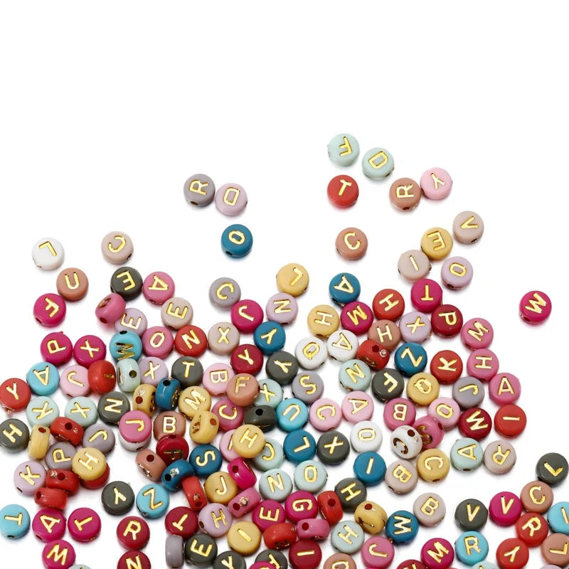 Multicolor Acrylic Letter Bead Set for Jewelry Making - DIY Spacer Loose Beads 2mm-5mm