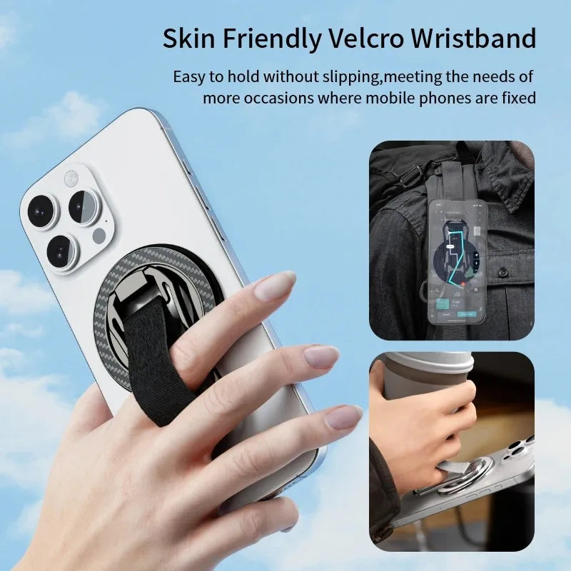 Magnetic Foldable Phone Stand Holder for iPhone - Rotatable Desk Buckle
