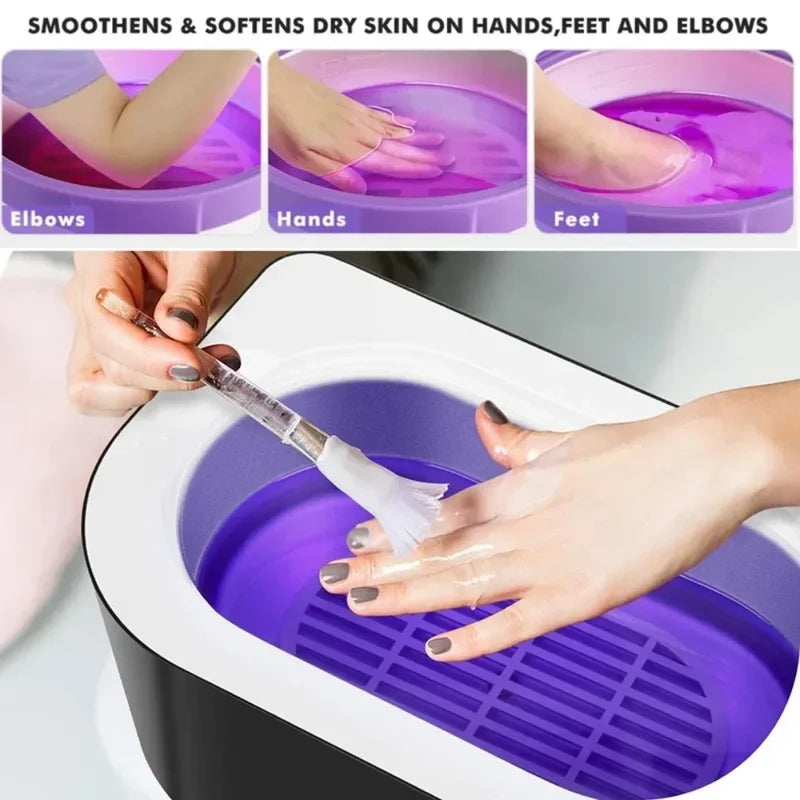 Paraffin Wax Spa Kit for Hand and Foot Care with Cotton Gloves and Wax Brushes