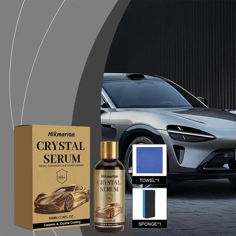 Ceramic Car Coating Kit Liquid Nano Crystal Serum Waterproof Wax 9H+