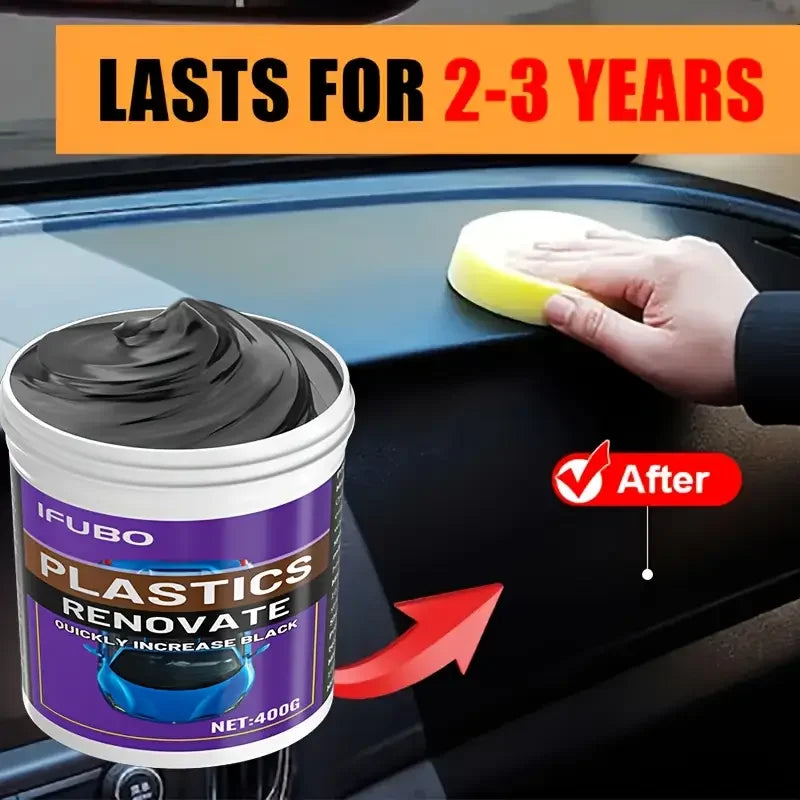 Heavy Duty Automotive Plastic Repair Wax - Scratch Removal & Rapid Renewal for Cars and Trucks