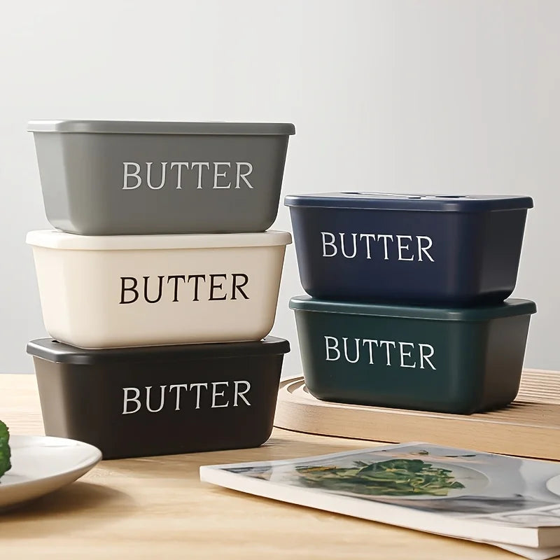 Butter Storage Box with Knife - Sealed Cheese Butter Dish for Tableware