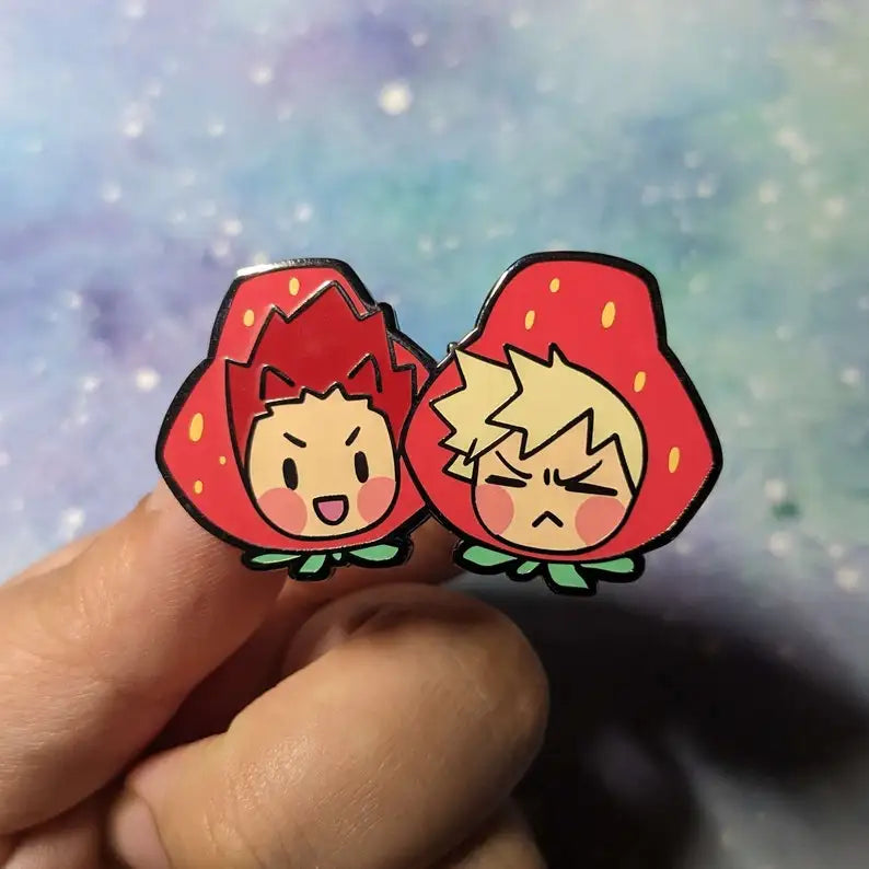 Strawberry Enamel Pin for Jackets & Bags - Trendy Gift Accessory