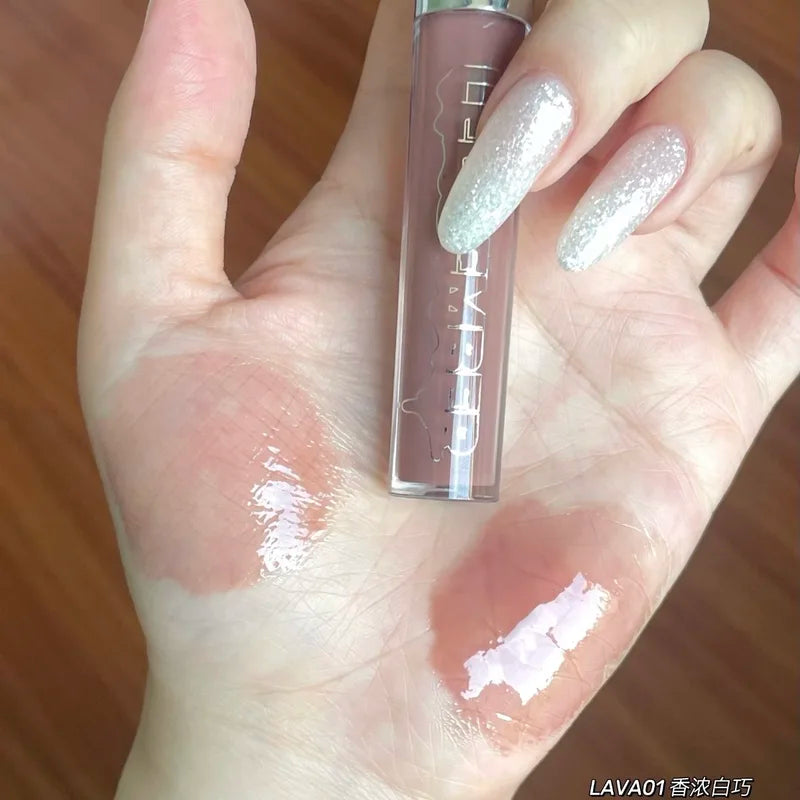 Hydrating Lip Gloss with Water Essence - Long Lasting Moisturizing & Shine