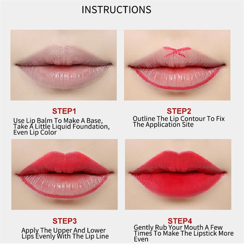 19 Colors Matte Lip Liner Set Waterproof Long-lasting Lip Pencil Makeup Tool
