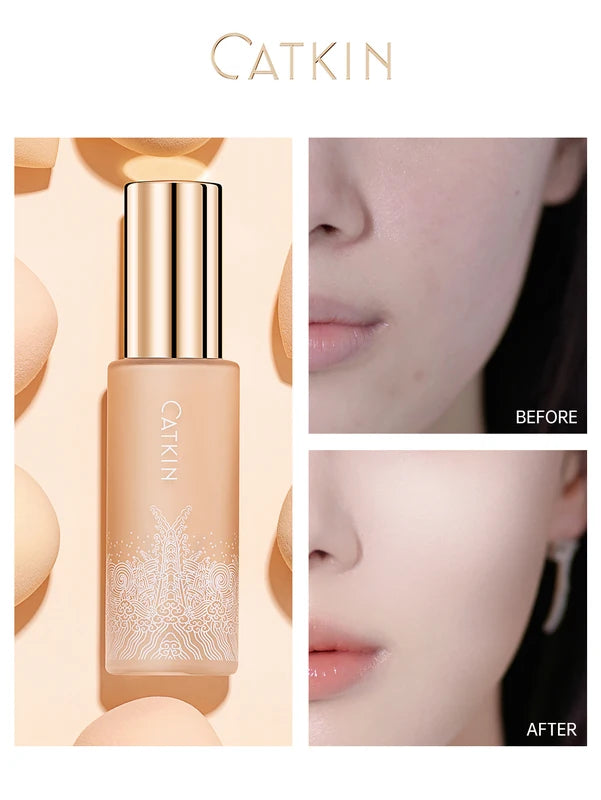 Full Coverage Liquid Foundation for All Skin Types - Long Lasting & Nourishing