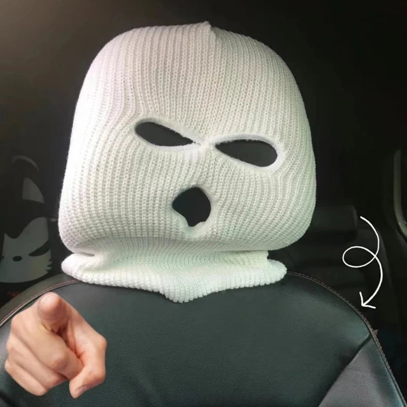 3 Hole Full Cover Car Seat Headrest Decor - Halloween & Christmas Fun
