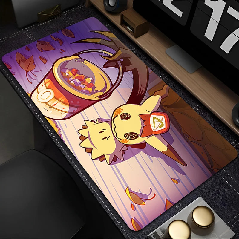 Large Gaming Mouse Pad 90x40cm with Locking Edge and Non-Slip Rubber Base