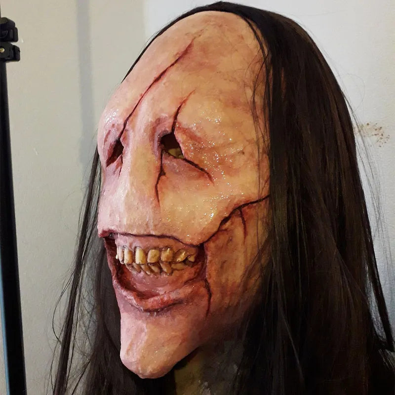 Scary Demon Halloween Mask - Creepy Ghost Cosplay Prop for Themed Parties
