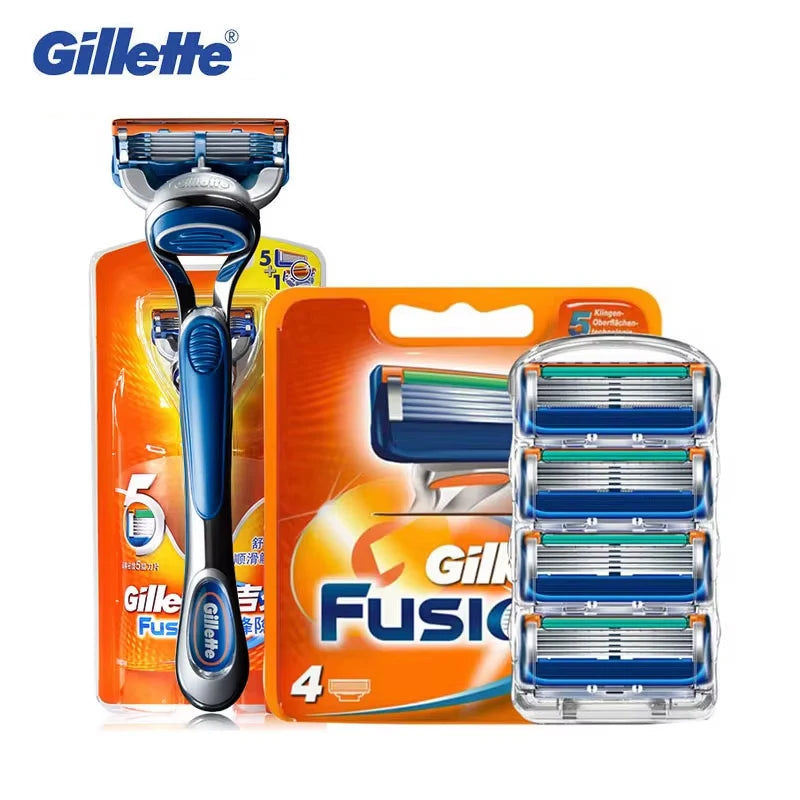 Men's Fusion Razor Replacement Blades with 5-Layer Technology – Compatible with All Fusion Handles