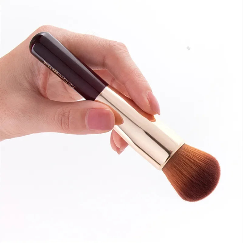 Full Coverage Face Makeup Brush for Powder & Liquid Foundations - HD Finish, Blush & Contour