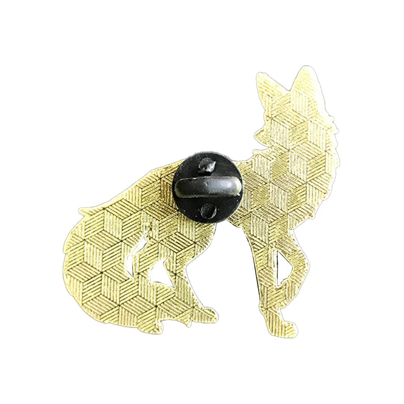 Cute Cartoon Fox Enamel Pin with 2 Design Options for Clothes Backpack Lapel Brooch Gift