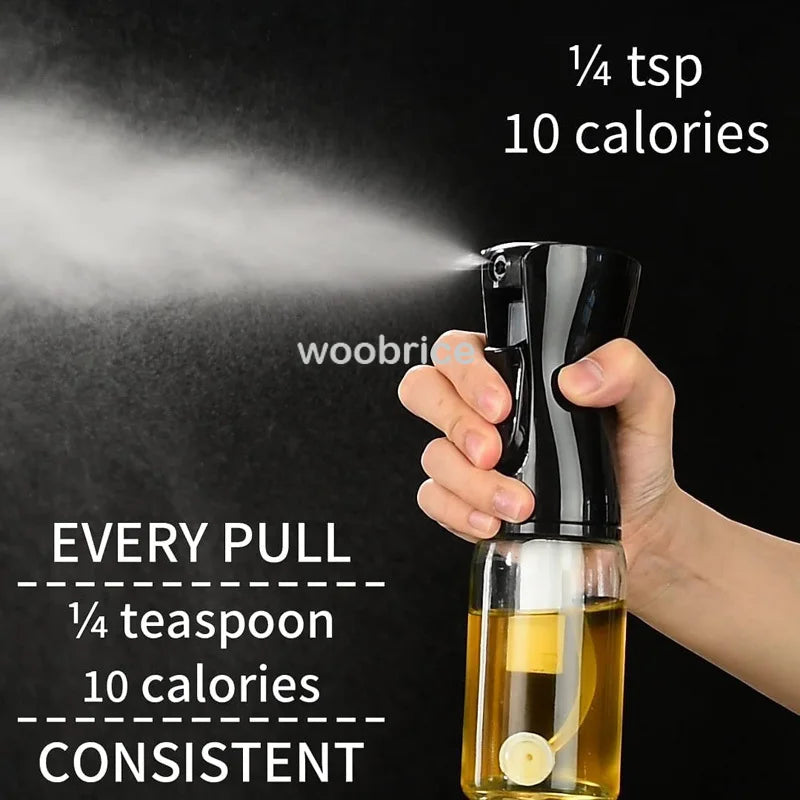Oil Spray Dispenser for Kitchen Cooking & BBQ - 200/300/500ml Nebulizer Spray Bottle