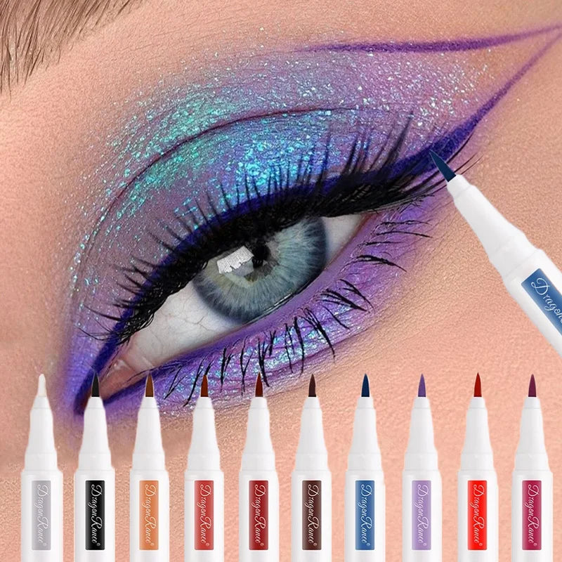 High Pigment Waterproof Eyeliner Pen - Long Lasting Matte & Smoky Looks