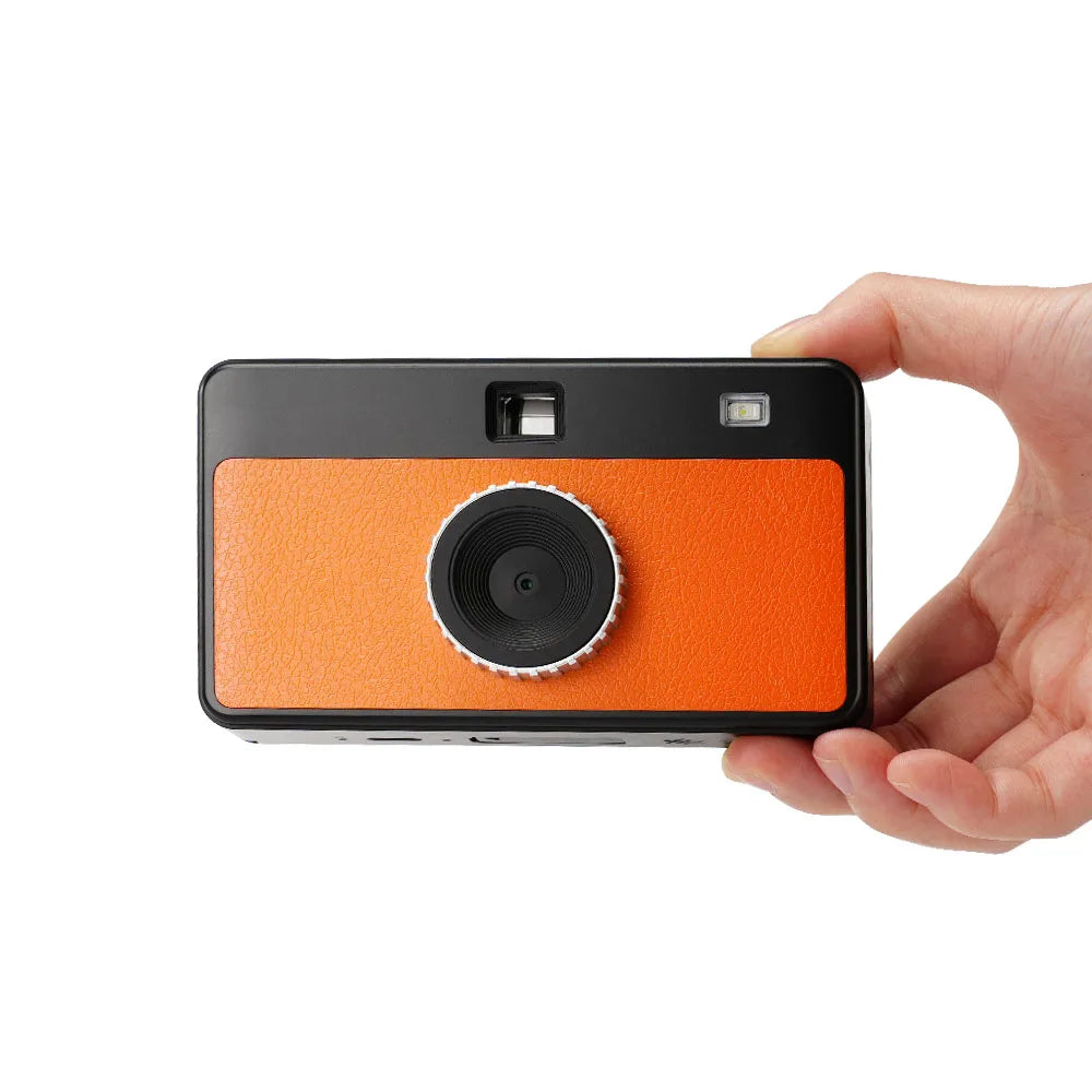 Retro Digital Camera 12MP with Changeable Filters, Compact, USB-C