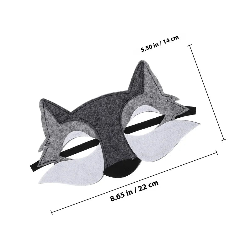 6-Pack Wolf Masks for Halloween Cosplay Animal Face Masks Party Supplies