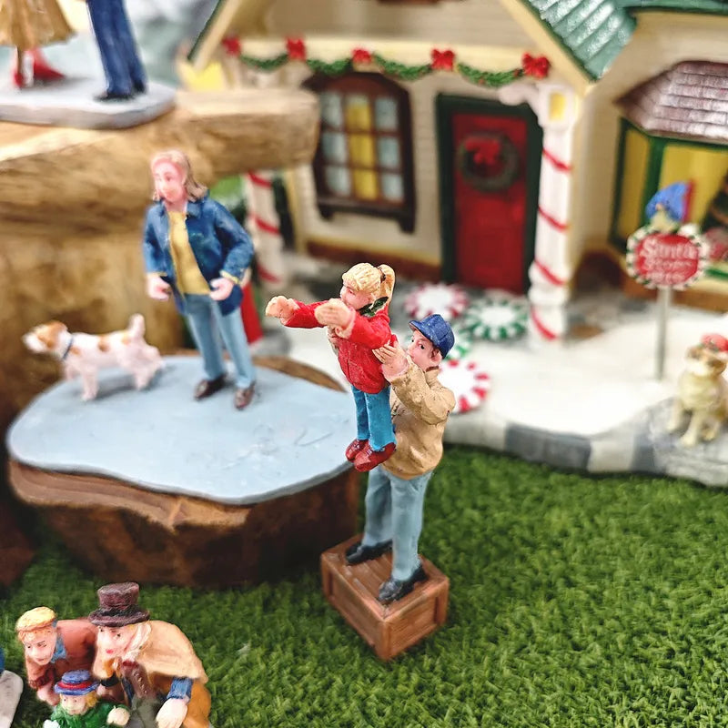 Miniature Figurines Sculpture for Holiday Decor Handicraft Gift Desk Ornament