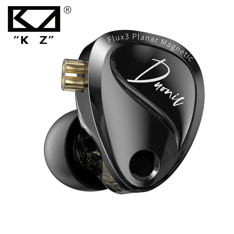High-Fidelity In-Ear Monitors with Triple Magnetic Planar Drivers and Dual Microphone, Wired Earphones for Professional Use