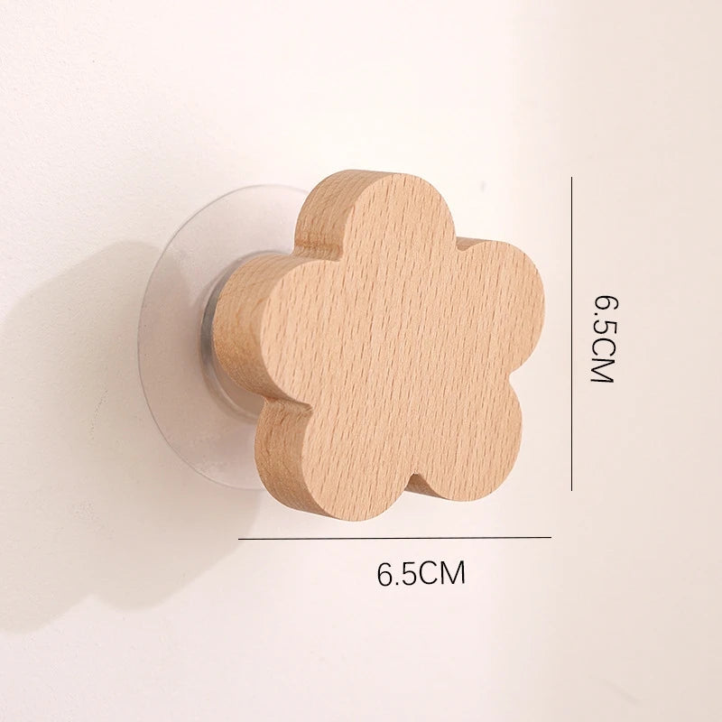 Animal Wooden Hook Wall Decor Coat Keychain Hanger Kitchen Accessories
