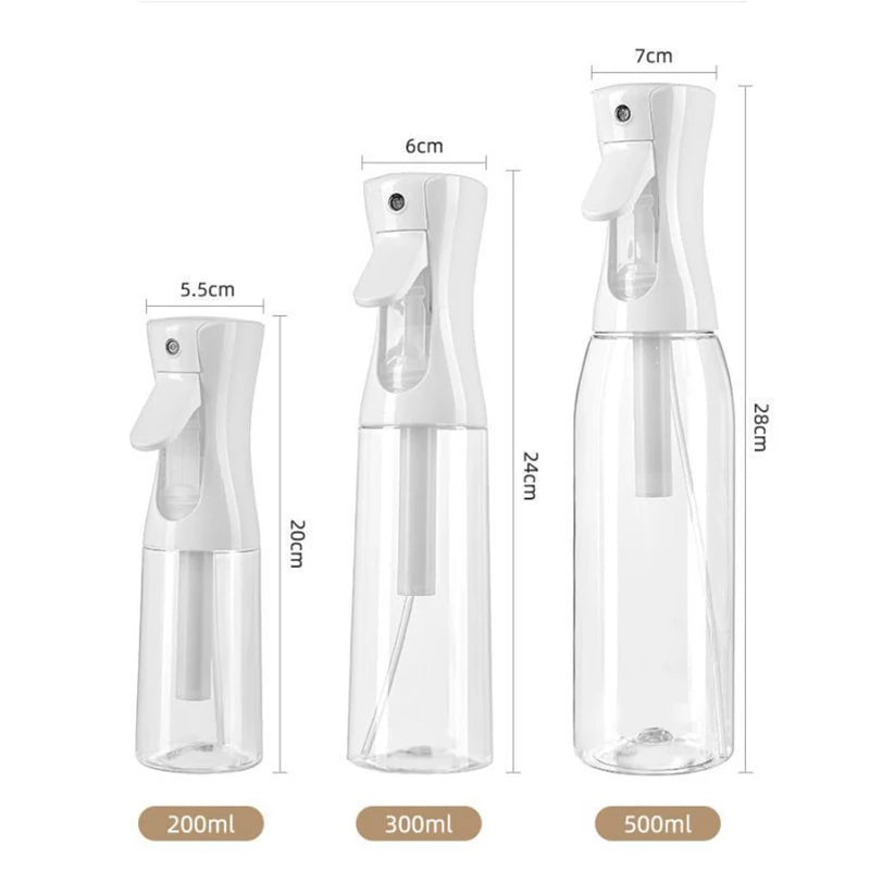 Refillable Water Spray Bottle with Fine Mist - 200/300/500ml for Skin Care & Salon