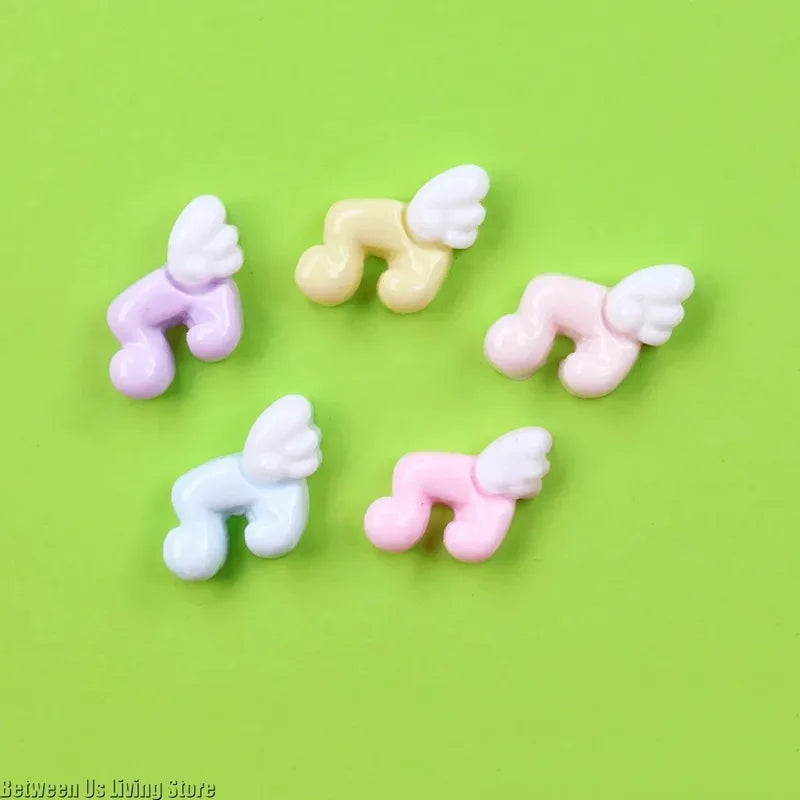 Mini Nail Art Decorations 20Pcs Resin Wing Accessories for DIY Nail Design & Crafts