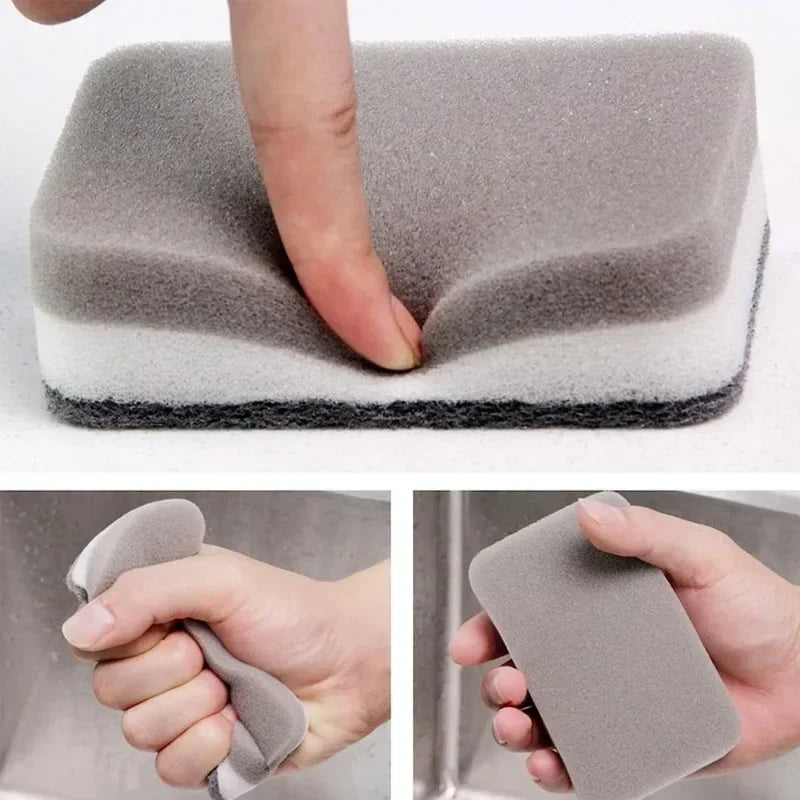 Reusable Kitchen Cleaning Sponges Set - Multi-Color Household Scrubbing Pads