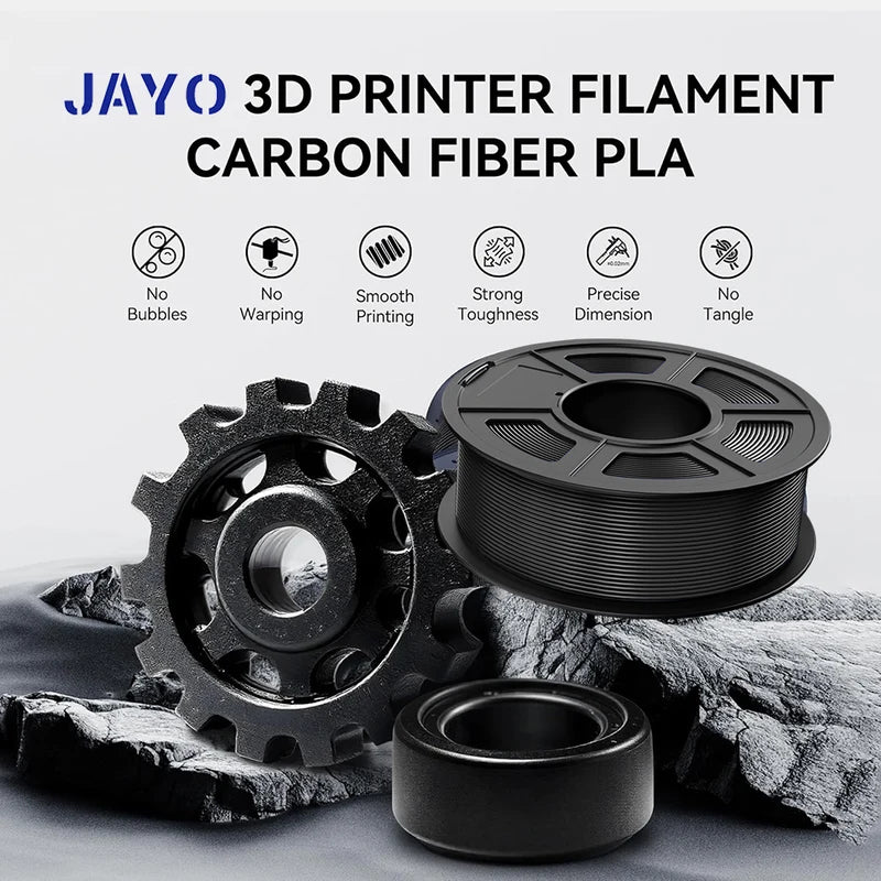High Toughness PETG-CF 3D Printer Filament 1.75mm Carbon Fiber for Strong Prints