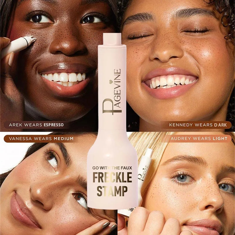 Freckle Stamp Pen Dual-Head Makeup Tool for Natural Fake Freckles & Concealer