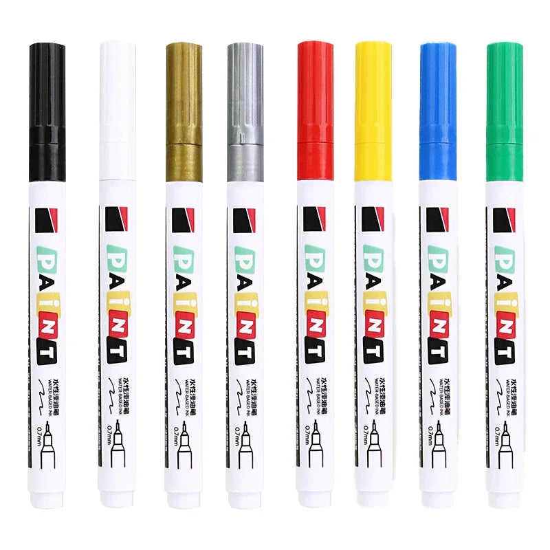Multi-Color 0.7mm Ultra-Fine Needle Tube Paint Pen for Wood Metal Cloth Crafts