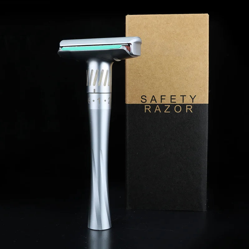 Men's Double-Sided Blade Shaver Kit with Packaging Box of 5 Blades