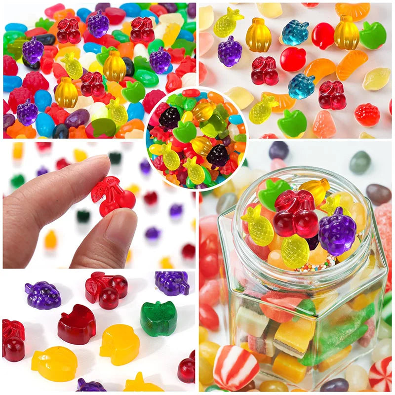 Silicone Fruit Snack Molds for Gummy Candy and Chocolate - BPA Free, Kids Safe