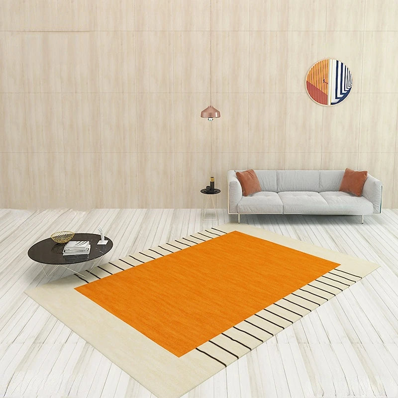 Living Room Area Rug Non-slip Washable Carpet for Bedroom & Sofa Decor