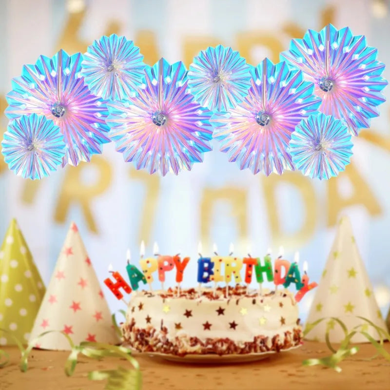 Iridescent Hanging Honeycomb Ball Decor Party Garland for Weddings Birthdays