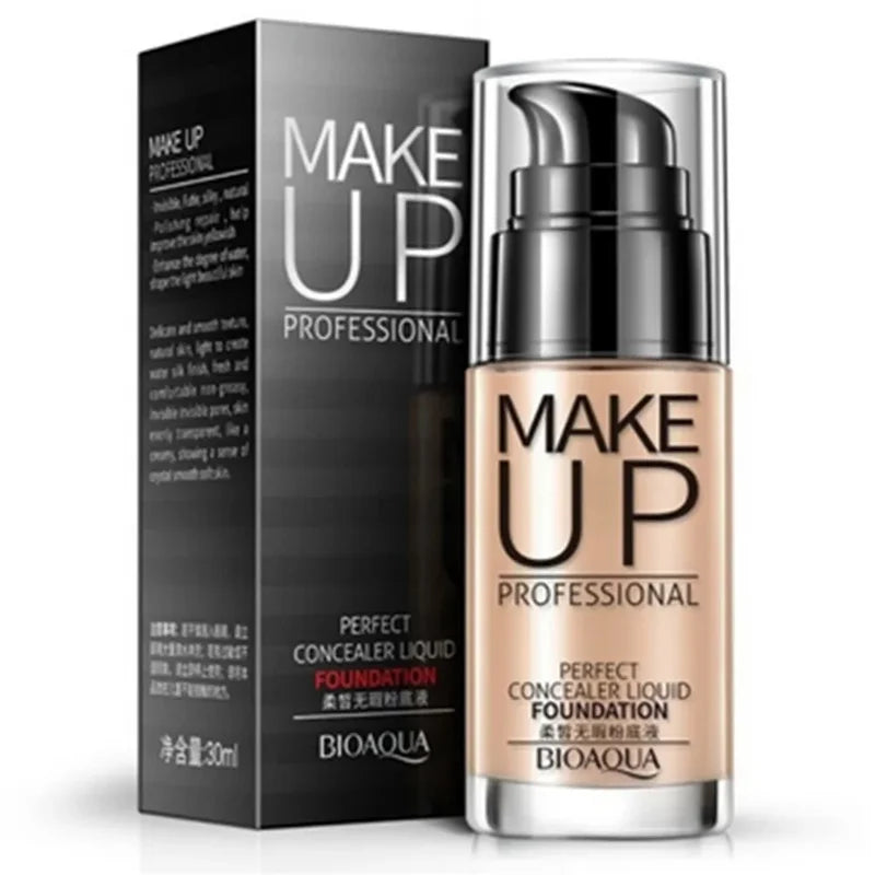 Liquid Foundation Makeup Concealer BB Cream Waterproof Long Lasting Face Base