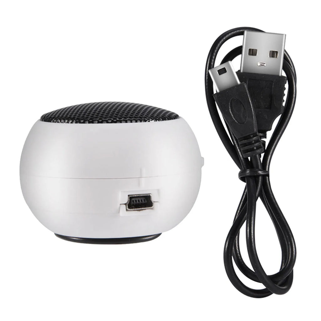 Mini Portable Travel Computer Speaker with Built-in Battery & 3.5mm Audio Jack