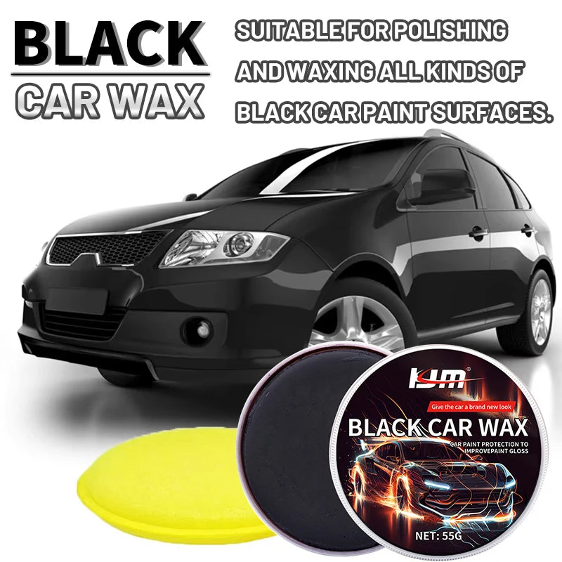 High Gloss Black Car Wax - Long-Term Paint Protection & Auto Polishing