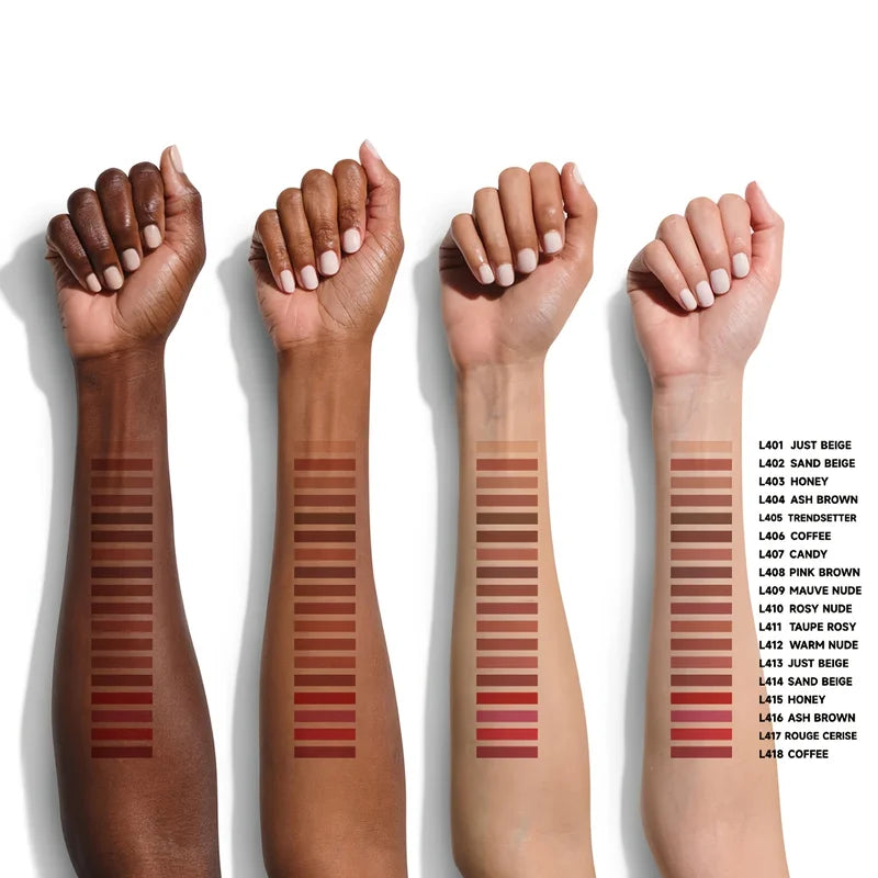 Lip Makeup Set with 6 Matte Lip Liners & Sharpener - Waterproof & Long-Lasting