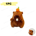 Cute Capybara Plush Keychain with Bubble Blower - Portable Animal Gift