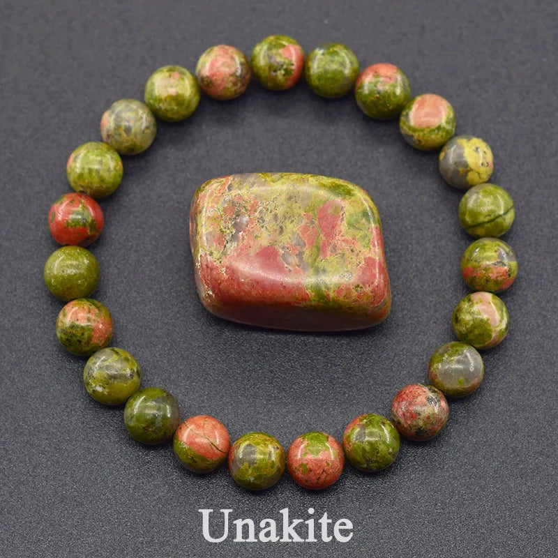 Luxury Beaded Chakra Bracelet with Natural Stones for Men Women