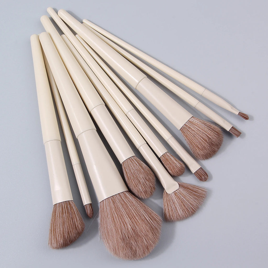 14Pcs Makeup Brush Set with Dual Use Egg & Sponge - Portable Cosmetic Tools