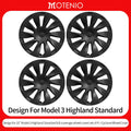 Tesla 2026 Model 3 18-Inch Wheel Cover Set - Cyclone Style Hubcaps Replacement