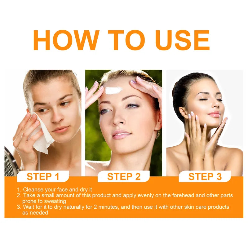 Face Antiperspirant Cream - Oil Control, Odor Removal & Sweat Absorption 50ml