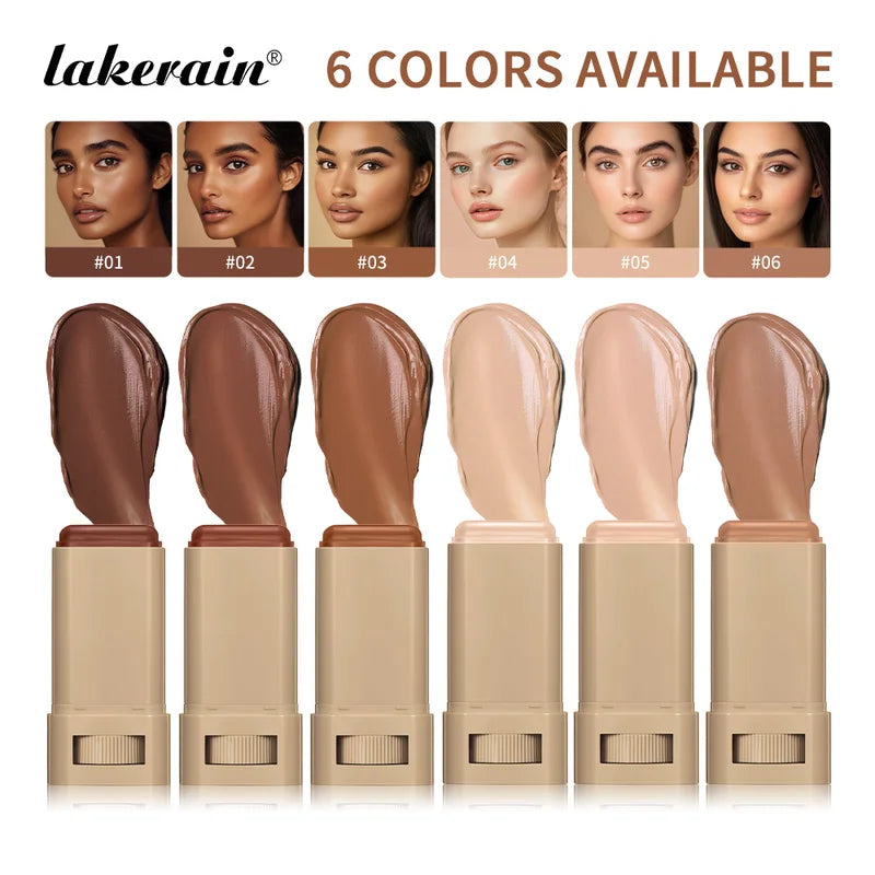 Eraser Foundation Stick - Moisturizing Skin Tinted Concealer for Travel & Daily Use