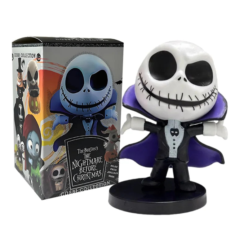 Nightmare Before Christmas Collectible Figurine Set - Jack Sally PVC Dolls