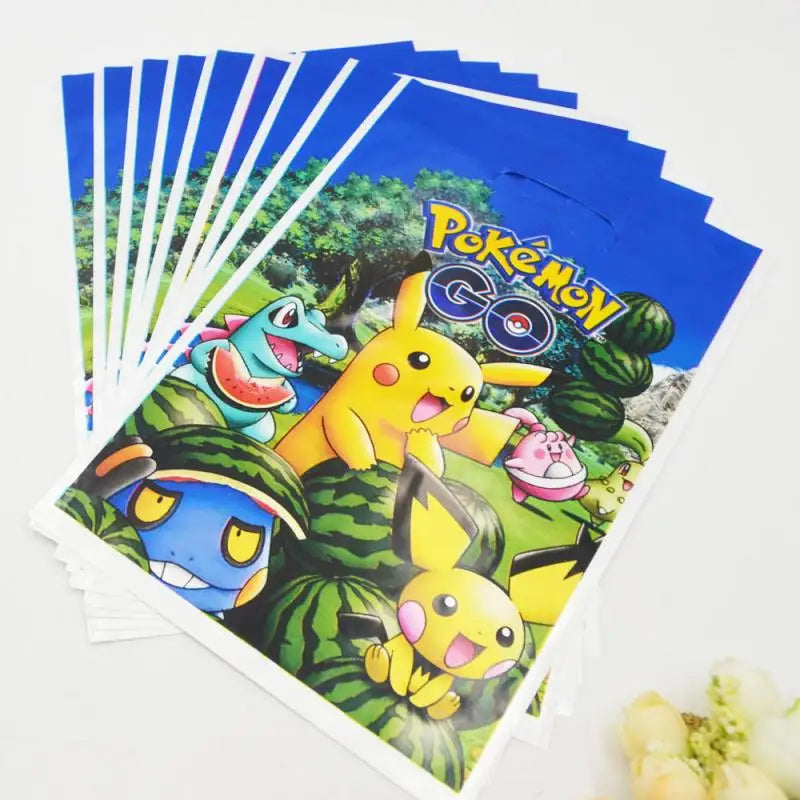 Kids Birthday Gift Bags Pack - Pikachu Party Decorations for Kids